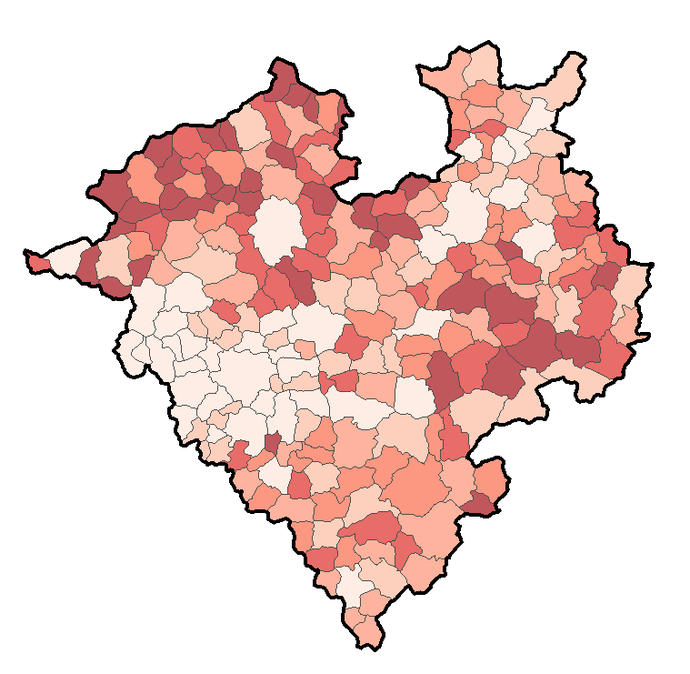Karte zeigt die natürliche Bevölkerungsentwicklung: In welchen Gemeinden wurden 2024 mehr Kinder geboren als Menschen gestorben sind?