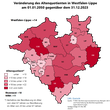 Karte des Altenquotienten in Westfalen-Lippe
