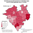 Karte des Altenquotienten in Westfalen-Lippe