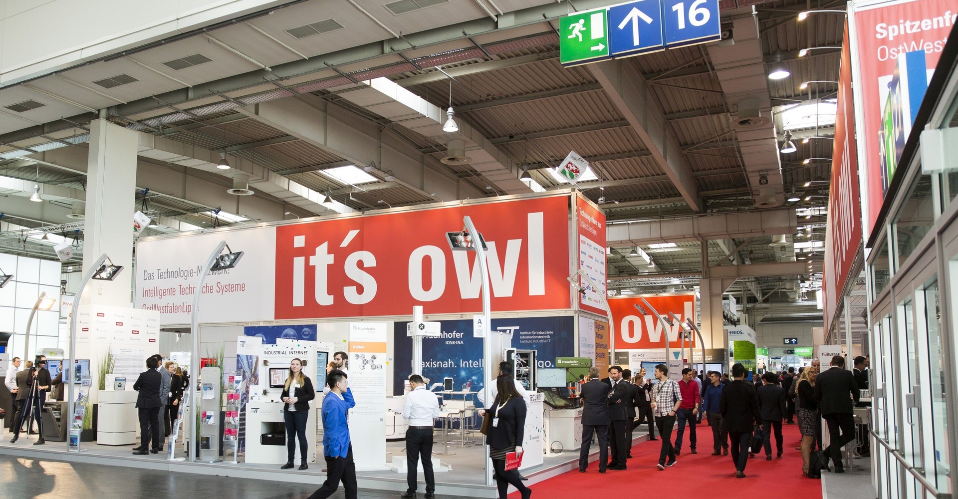 Stand des Technologieclusters "it's OWL" auf der Hannover Messe